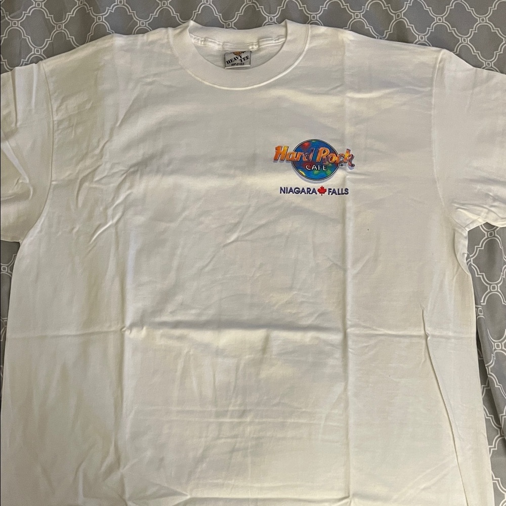 Hard Rock Cafe White Tee with Colorful Logo